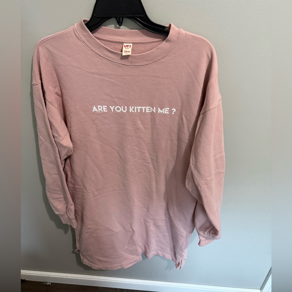 Uniqlo x Disney The Aristocrats Cartoon S Furry Friend Kitten Pink Sweater Dress